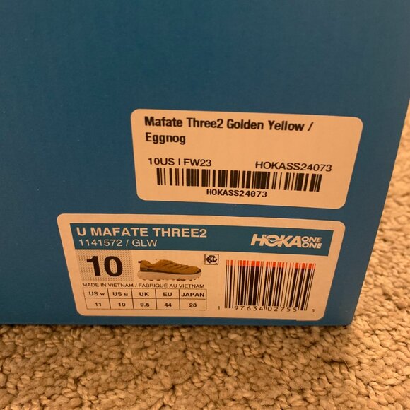 Hoka U Mafate Three2 Golden Yellow / Eggnog - Picture 5 of 7